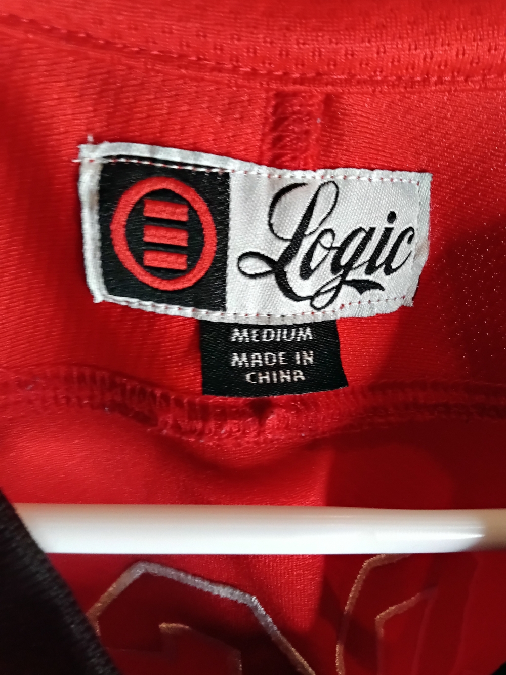 Logic "Everybody" 2017 Tour Hockey Jersey - Red Rapper Merch - Size Medium - EUC - Picture 5 of 6